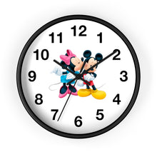 Load image into Gallery viewer, Micky + Minnie Inspired Wall clock