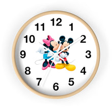 Load image into Gallery viewer, Micky + Minnie Inspired Wall clock