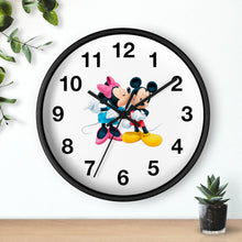 Load image into Gallery viewer, Micky + Minnie Inspired Wall clock