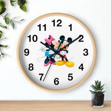 Load image into Gallery viewer, Micky + Minnie Inspired Wall clock