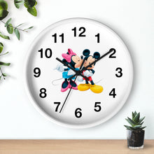 Load image into Gallery viewer, Micky + Minnie Inspired Wall clock