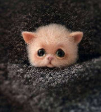 Load image into Gallery viewer, Wool Felt Poke Handmade DIY Material Kit Wool Needle Non Finished Cat Fox Raccoon Animal Brooch Plush Doll Women Bag Pendant