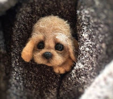 Load image into Gallery viewer, Wool Felt Poke Handmade DIY Material Kit Wool Needle Non Finished Cat Fox Raccoon Animal Brooch Plush Doll Women Bag Pendant