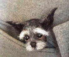 Load image into Gallery viewer, Wool Felt Poke Handmade DIY Material Kit Wool Needle Non Finished Cat Fox Raccoon Animal Brooch Plush Doll Women Bag Pendant