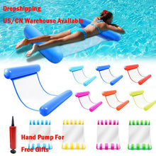 Load image into Gallery viewer, Hot Sale Summer Water Hammock Water Toys Recliner Foldable Inflatable Floating Bed Swimming Pool Floating Swimming Mattress Sea