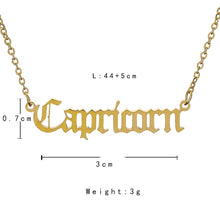 Load image into Gallery viewer, Zodiac Pendant Necklaces
