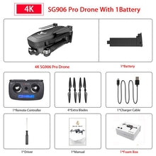 Load image into Gallery viewer, Hipac SG906 Pro Drone 4k GPS with Camera 2 axis Gimbal Brushless Profissional 800M Wifi 25Mins RC Dron 4k GPS Drone Quadrocopter
