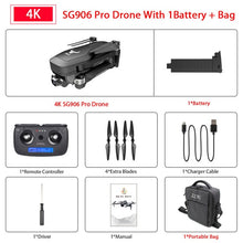 Load image into Gallery viewer, Hipac SG906 Pro Drone 4k GPS with Camera 2 axis Gimbal Brushless Profissional 800M Wifi 25Mins RC Dron 4k GPS Drone Quadrocopter
