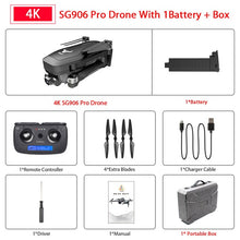 Load image into Gallery viewer, Hipac SG906 Pro Drone 4k GPS with Camera 2 axis Gimbal Brushless Profissional 800M Wifi 25Mins RC Dron 4k GPS Drone Quadrocopter
