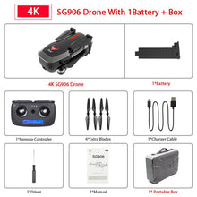 Load image into Gallery viewer, Hipac SG906 Pro Drone 4k GPS with Camera 2 axis Gimbal Brushless Profissional 800M Wifi 25Mins RC Dron 4k GPS Drone Quadrocopter
